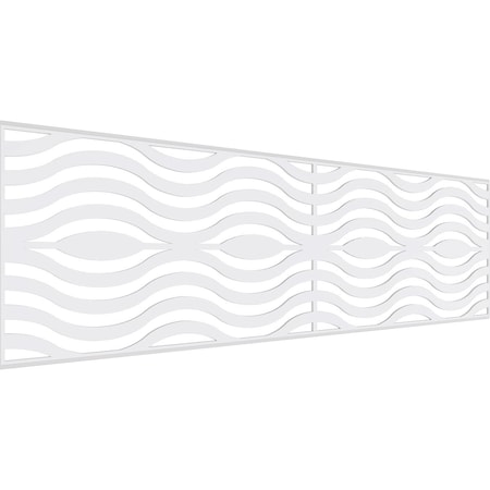 Ekena Millwork Set of Four Panels for 94 1/2"W x 28 1/4"H Parker Fretwork Wainscot Wall Paneling WPKP14X01X47PKR